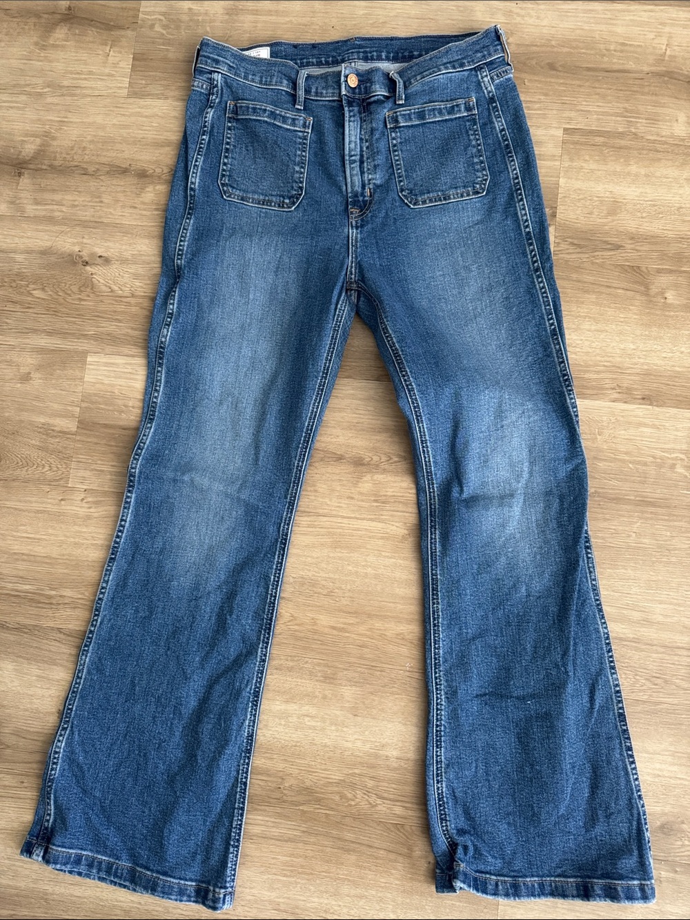Gap 70s flare high rise jean